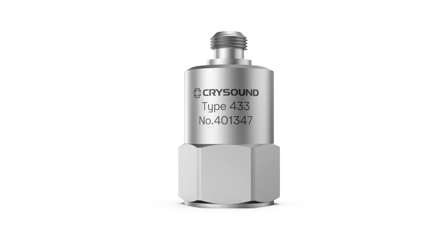 CRY433 Accelerometer, 1 Axis, 100mv/g, ±50g pk, 0.5Hz to 8kHz