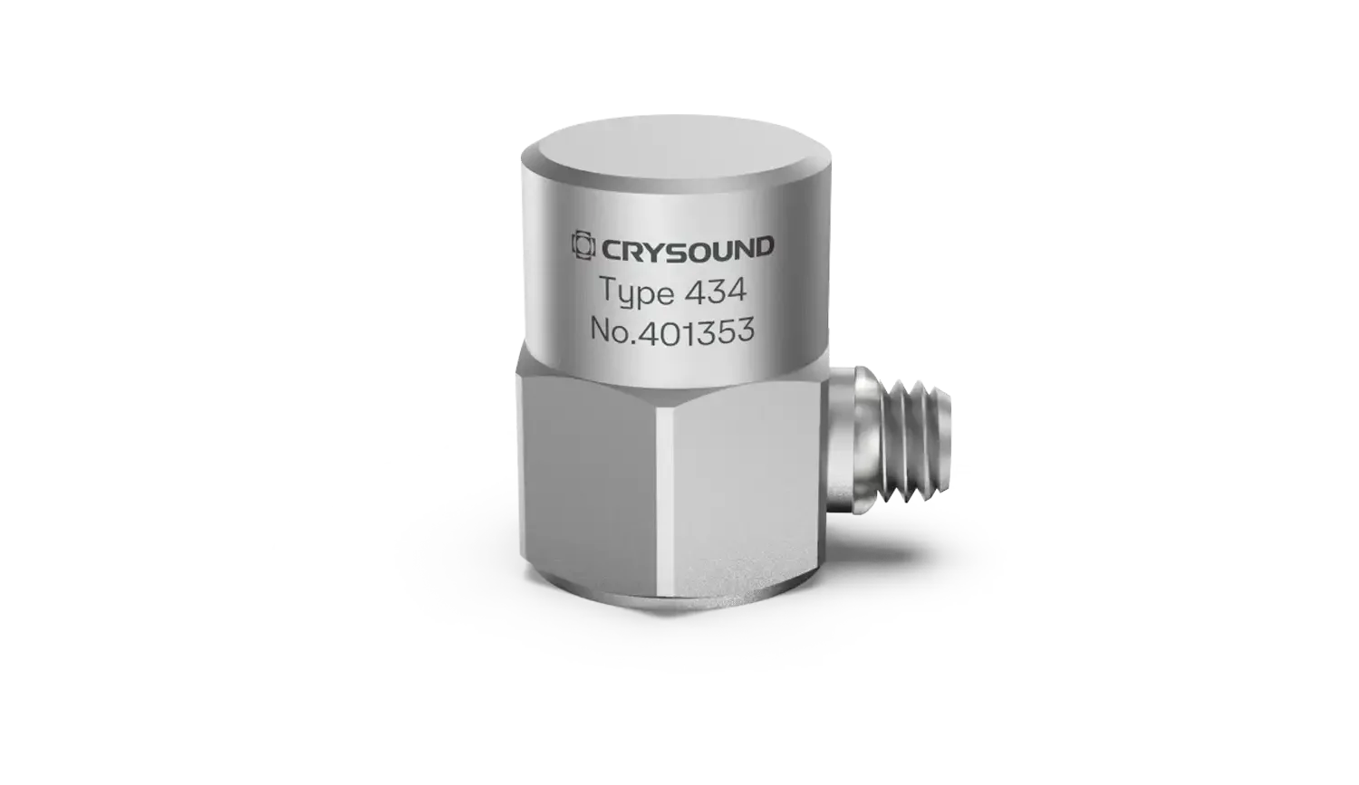CRY434 Accelerometer, 1 Axis, 100mv/g, ±50g pk, 0.5Hz to 8kHz