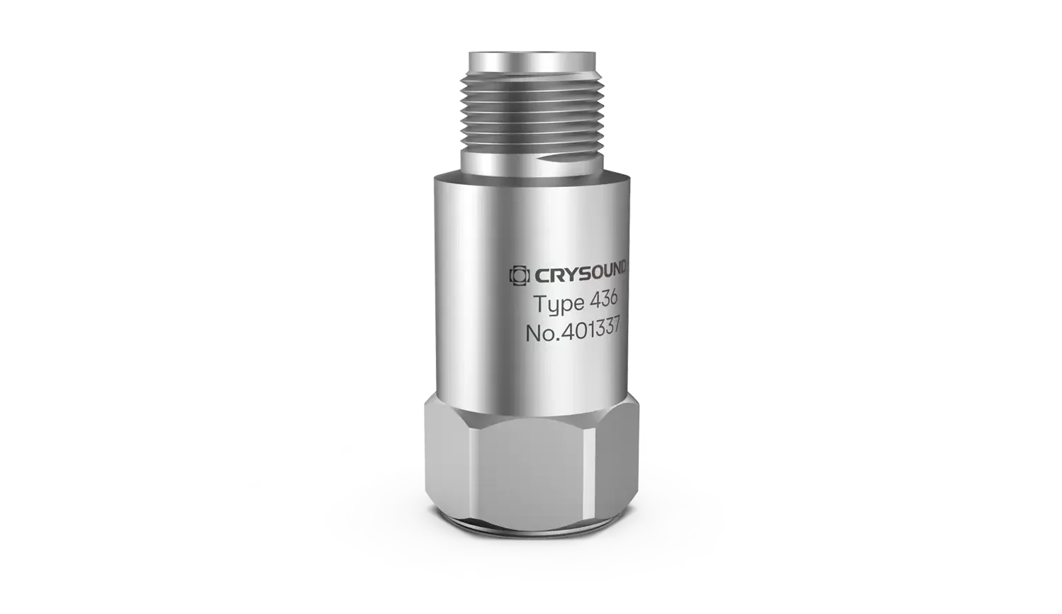 CRY436 Accelerometer, 1 Axis, 100mv/g, ±50g pk, 1Hz to 12kHz