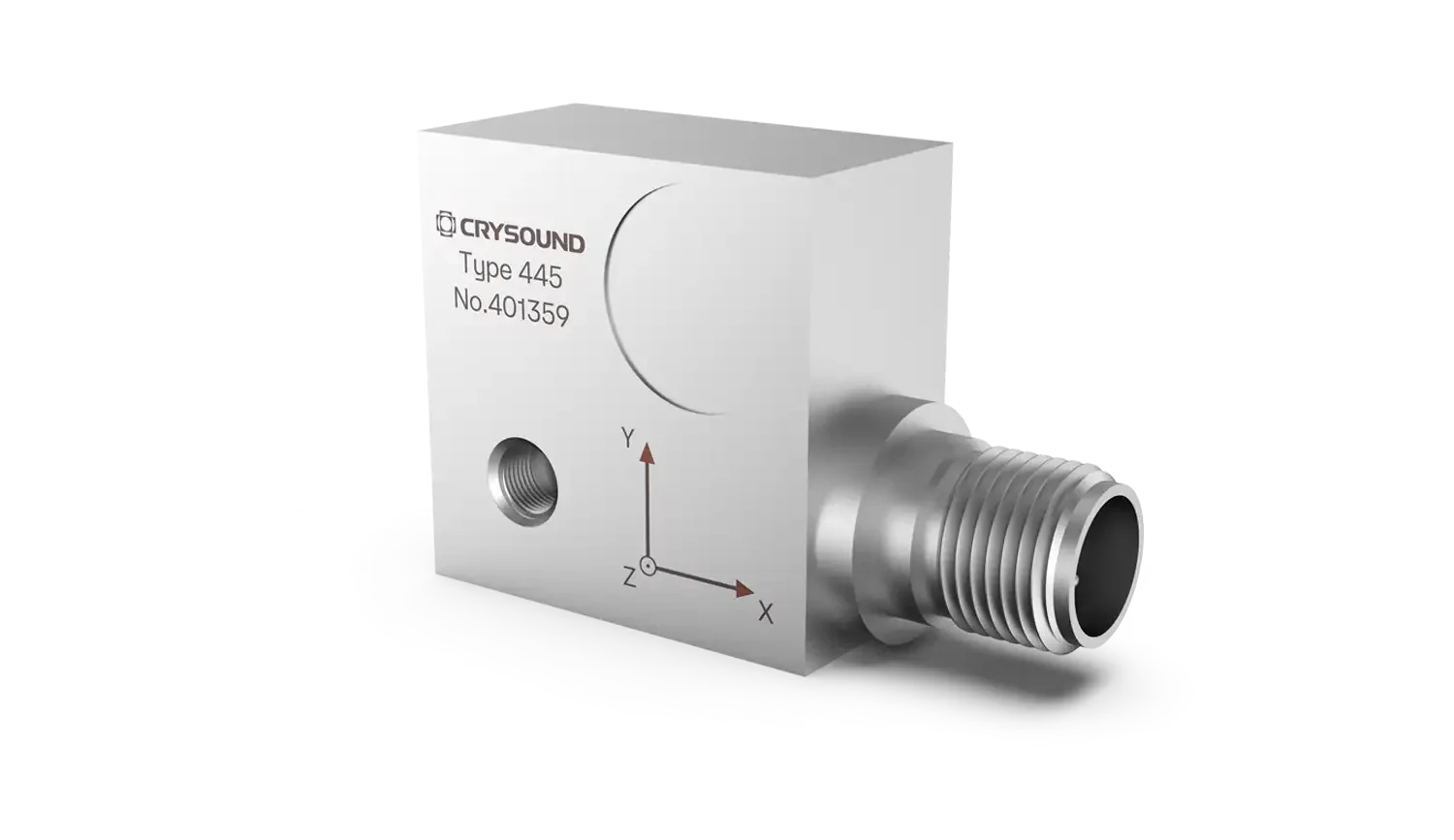 CRY445 Accelerometer, Triaxial, 100mv/g, ±80g pk, 1Hz to 4kHz
